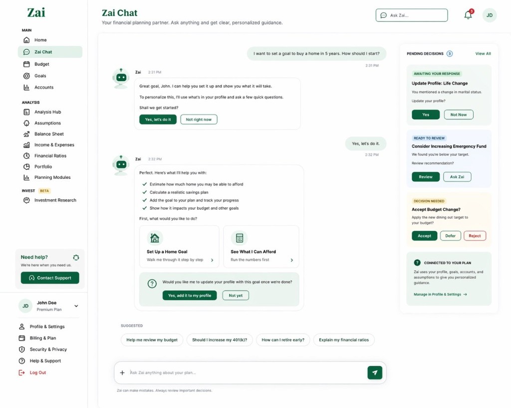 Zai — Money & Advice — screenshot 2